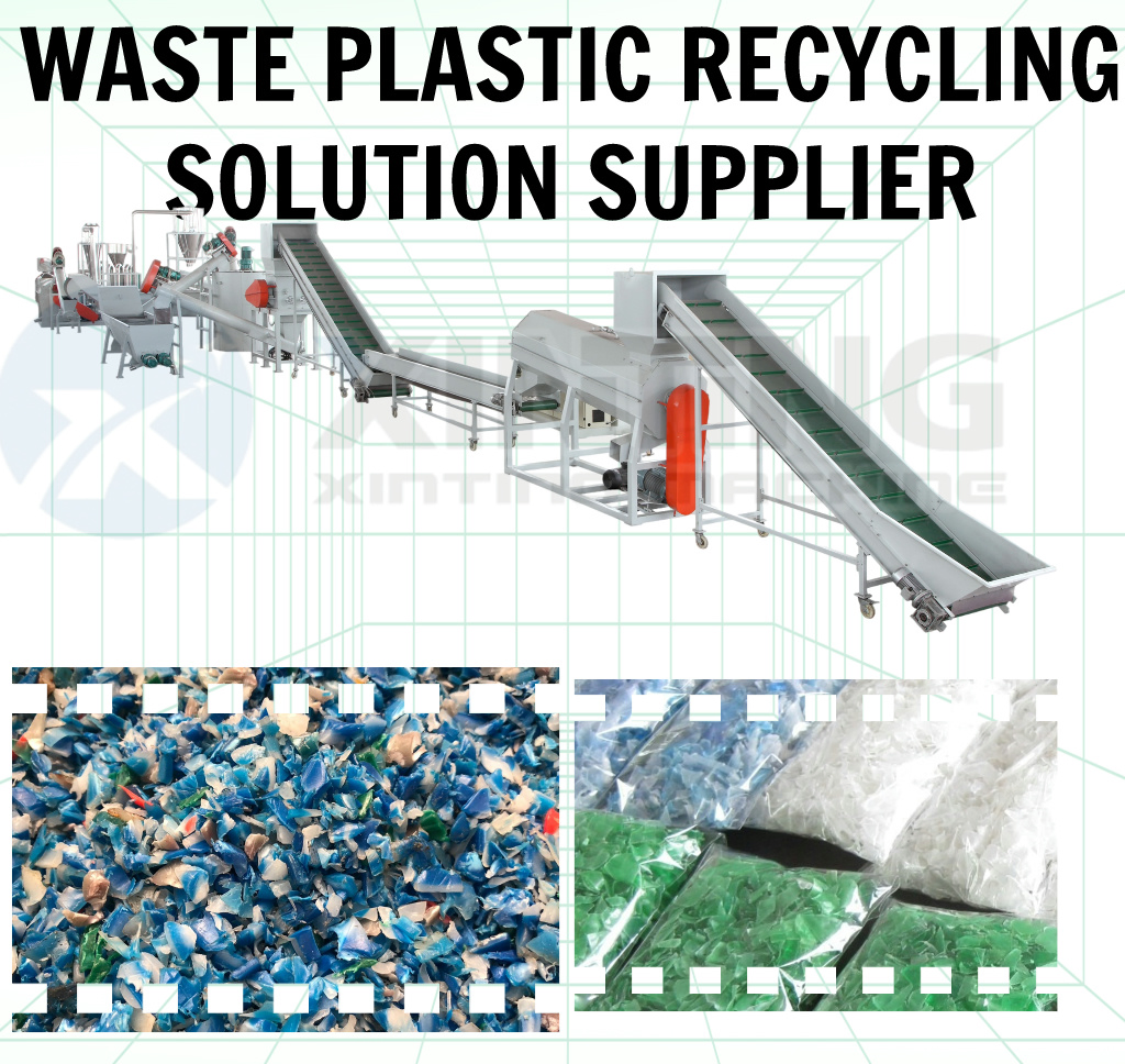China Plastic Recycling /Pet Bottle Crushing Washing Machine