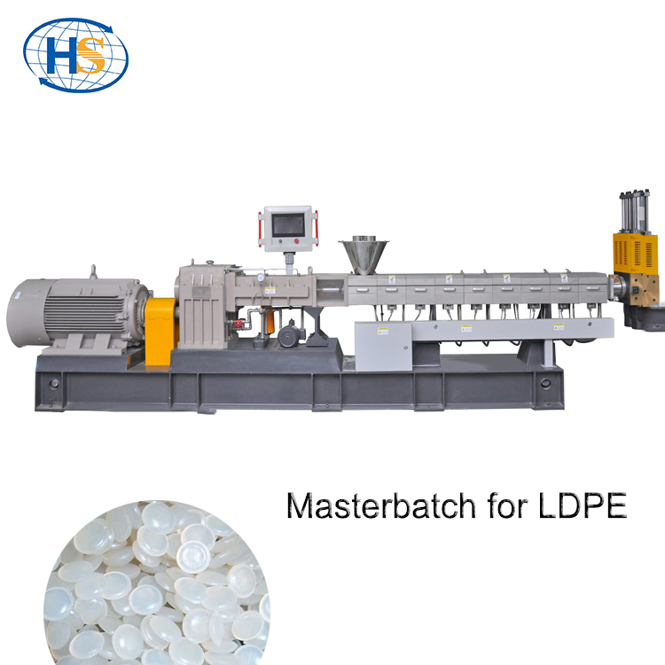 PP PE HDPE Granulating Plastic Twin Screw Extruder