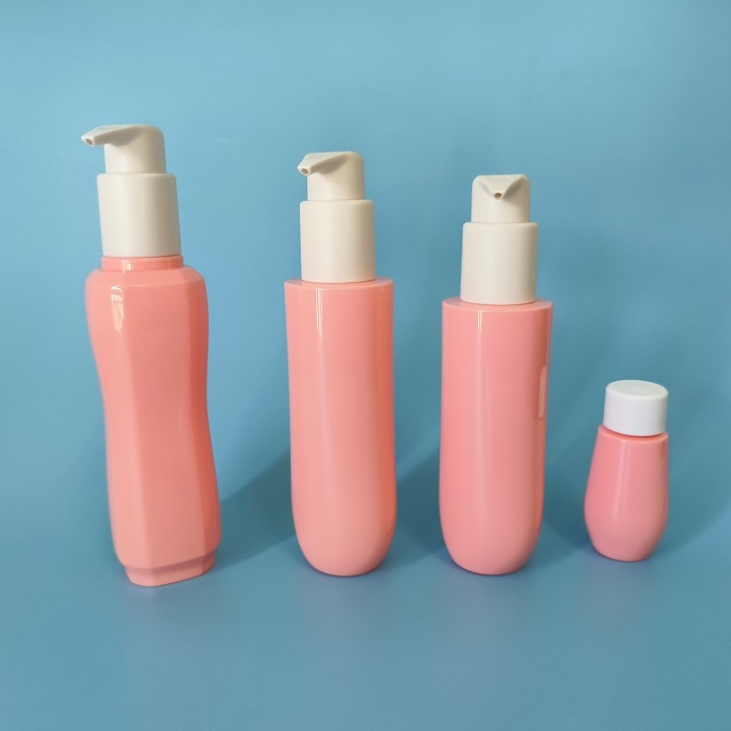100ml Pink Lotion Bottle - Special Shape for Toner and Cosmetics