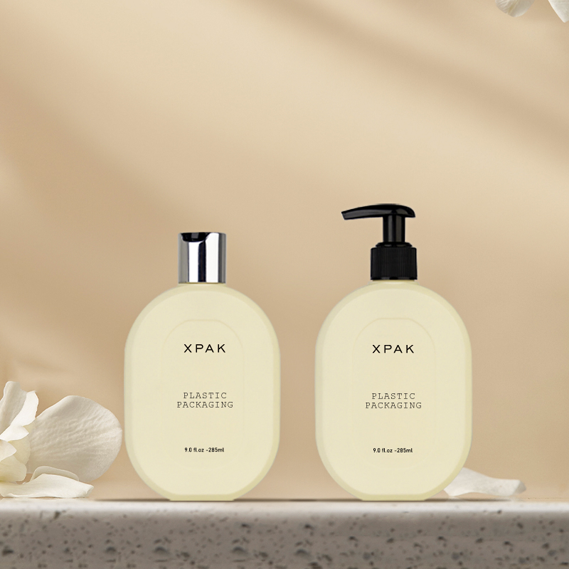 Eco Friendly 280ml Body Lotion Container New HDPE Skin Care Packaging Plastic Shampoo Bottles
