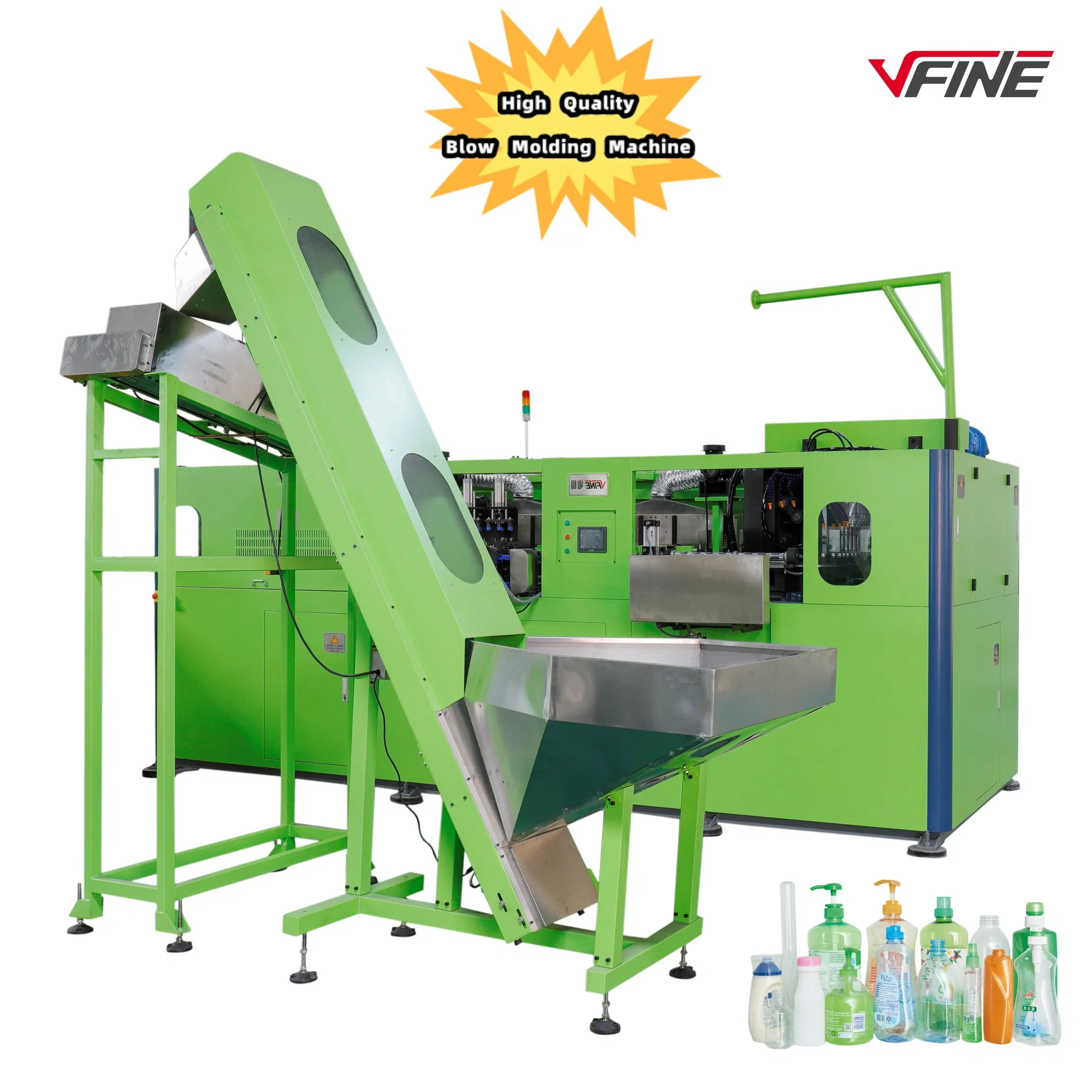 Auto 6cavity Pet Plastic Mineral Water Bottle Container Stretch Rotary Blow Blowing Mold Molding Making Moulding Manufacturing Preform Blower Machine Equipment