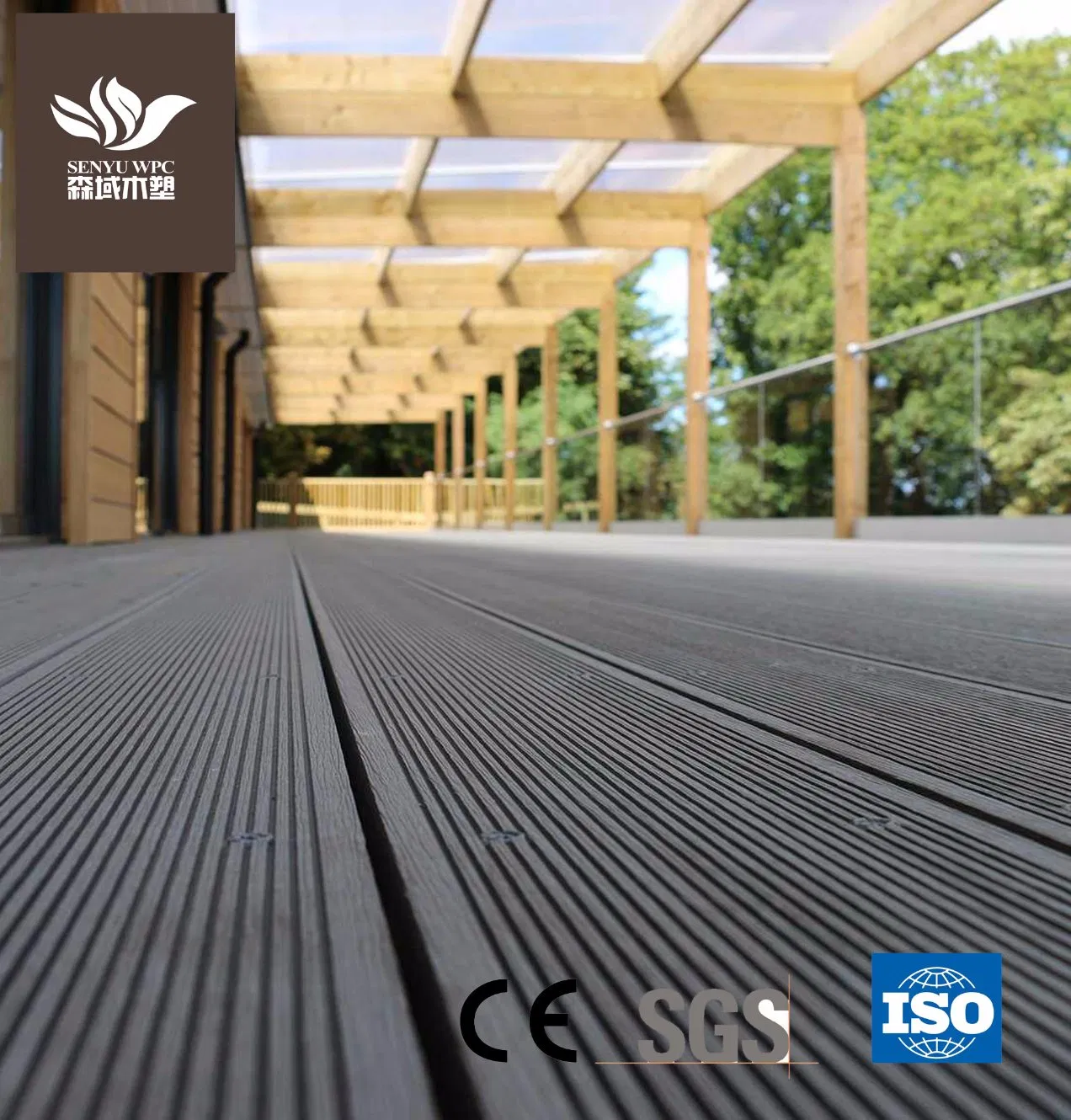 HDPE Board WPC Flooring Wood Plastic Composite Decking