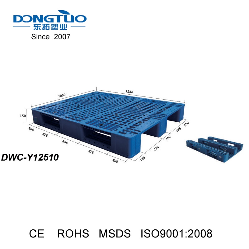 1250*1000mm HDPE Plastic Pallet, Plastic Pallet Box, Pallet for Rack