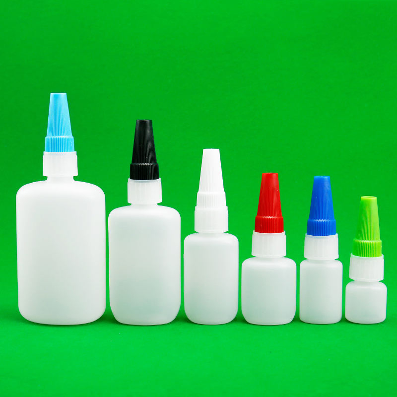 5ml 10ml 20ml 28ml 50ml 100ml HDPE Empty Plastic Glue Bottle for Glue Packaging Liquid Bottle