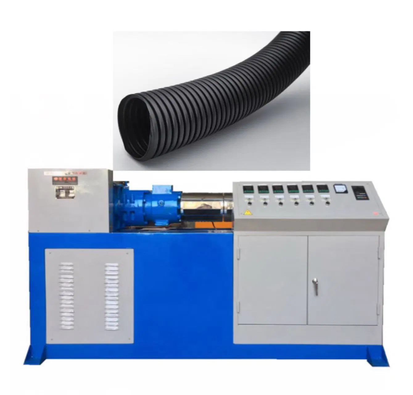 Manufacturer Hot HDPE/LDPE Corrugated Pipe Line Drainpipe Extrusion Line