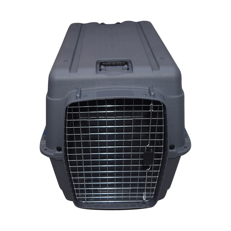 Travel Products Pet Plastic Transport Crates Kennels with Wheels Large Dog Air Carrier Cage Box
