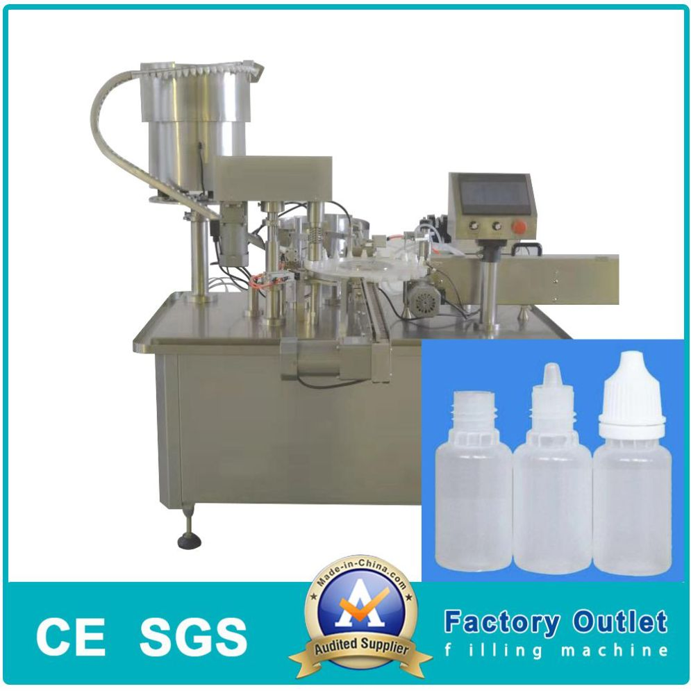 5ml 10ml 20ml Eye Drop Plastic Bottle Filling Capping Plugging Labeling Line