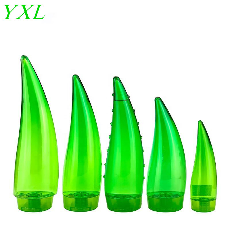 Cosmetic Skin Care Packaging Pet Aloe Vera Glue Bottles with Flip Top Cap Plastic Bottle Suppliers