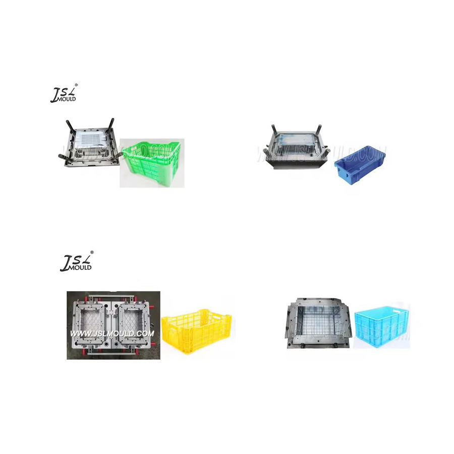 Taizhou Factory Custom HDPE Hot Sale Plastic Injection Vegetable Fruit Crate Mould