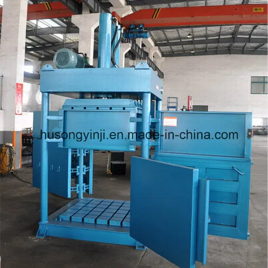 Hydraulic Waste Paper Baler Machine. PE Plastic Bottle Baler
