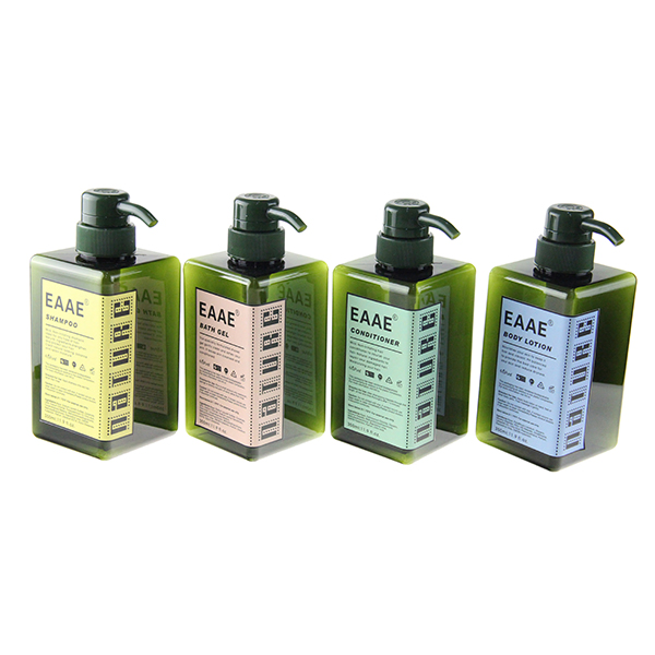 Hot Sell Kinds of Capacity Bath Lotion Square Plastic Pump Bottle for Shampoo Shower Gel