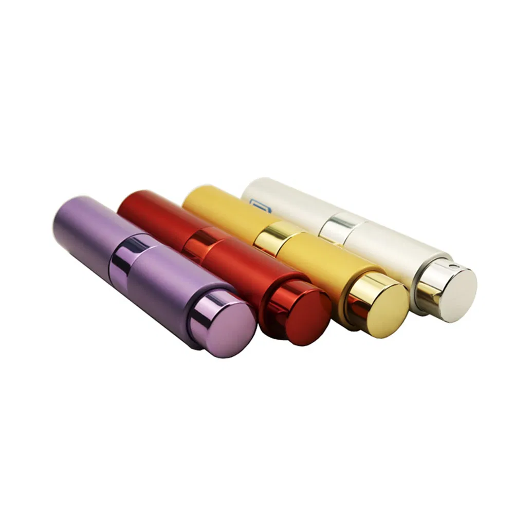 Mini Portable Refillable 8ml 5ml Perfume Aluminum Atomizer Spray Cosmetic Bottle Pump Head
