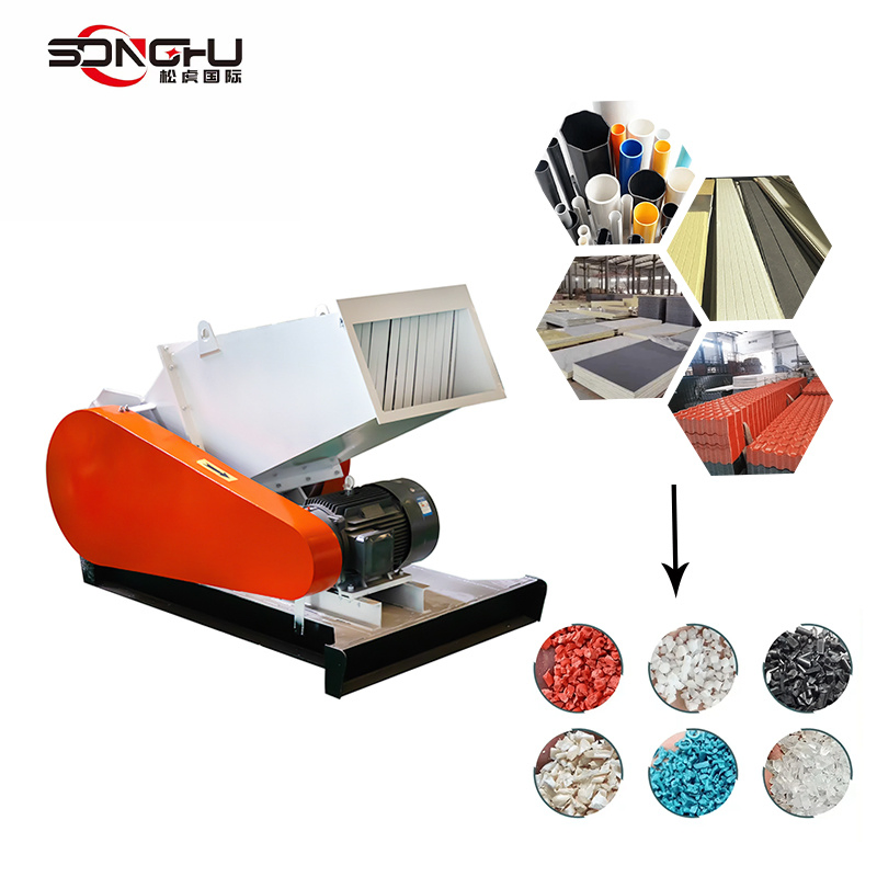 High Output 22kw 45kw Waste LDPE/Pet/PP/HDPE/Nylon/PVC Board Pipe Plastic Recycling Crusher Machine