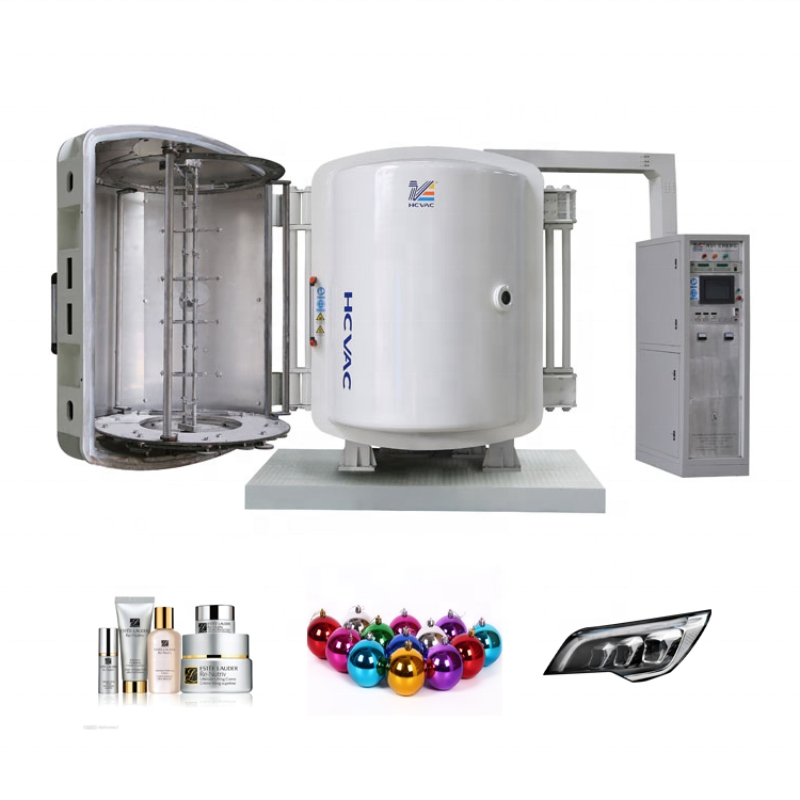 Colorful Plastic Cosmetic Bottle Caps Vacuum Metallizing PVD Evaporation Coating Machine
