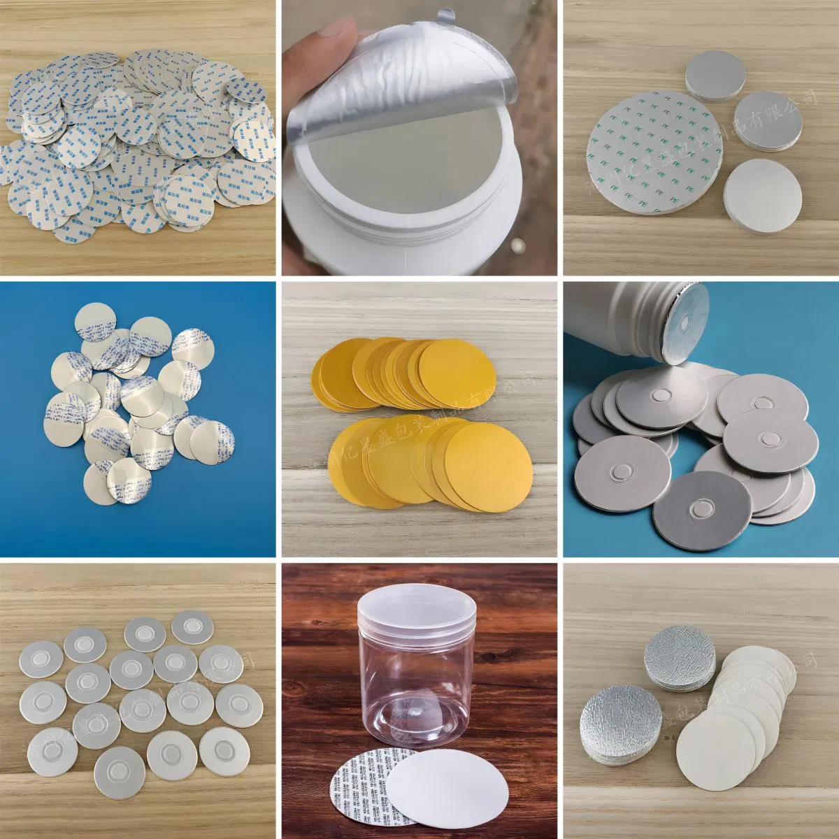 Wholesale Price OEM Factory Two Pieces Induction Aluminum Foil Seal Liner Plastic Bottle Silver Aluminum Foil PE Foam Induction Seal Liner Manufacturer in China