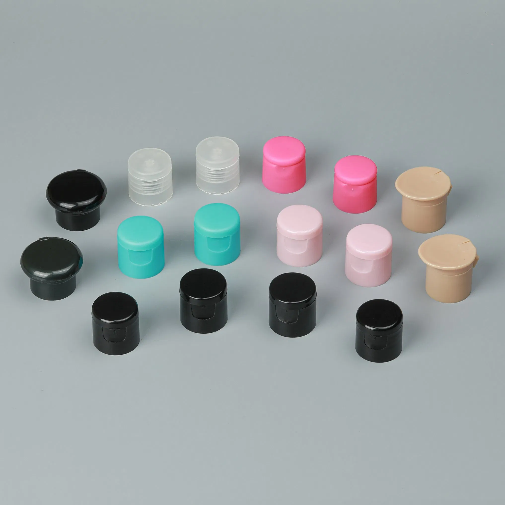 20-415 Plastic Bottle Lids-Flip Top Cap for Cosmetics PP Material