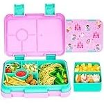 Aohea Microwave and Food-Safe Materials Bento Tritan Salad Food Lunch Boxaohea Food Box Eco-Friendly Kids Lunch Box Plastic Container 4 Compartmentslunchbox