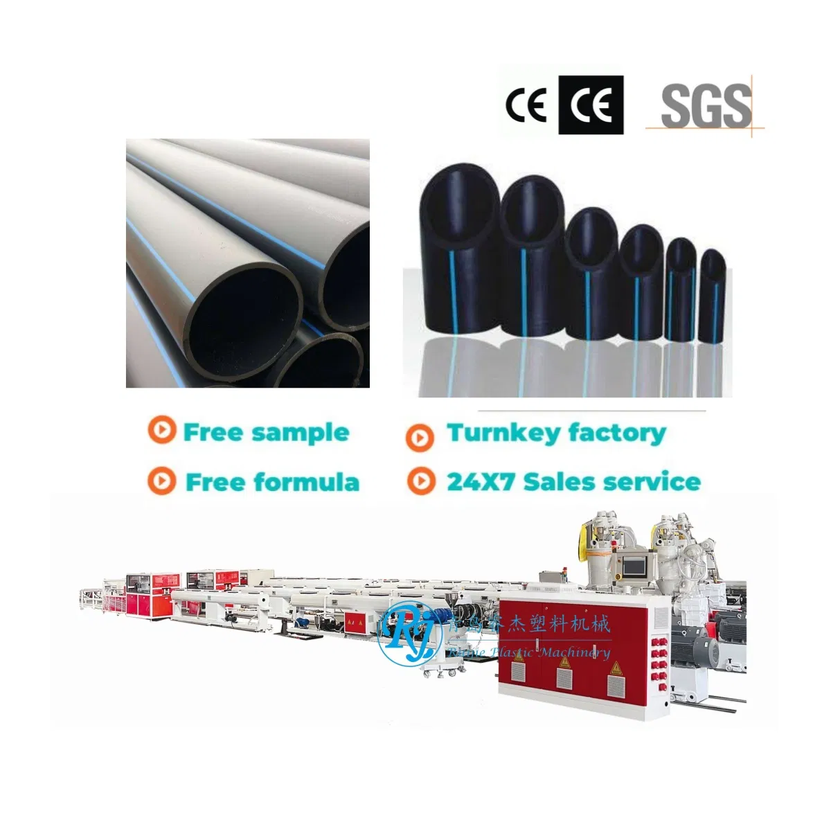 Rigid Pressure Multi-Functional Hollow Biological spiral Corrugated HDPE PPR Siphon Pipe Manufacturing Machinery