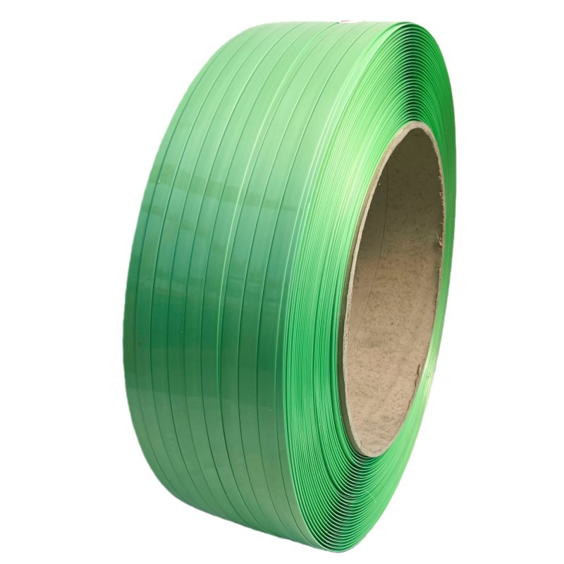 Eco Green Plastic Steel Strapping Crack-Free Customizable Color Higher Strength Printable Smooth Embossed Strap Pet Plastic Strap