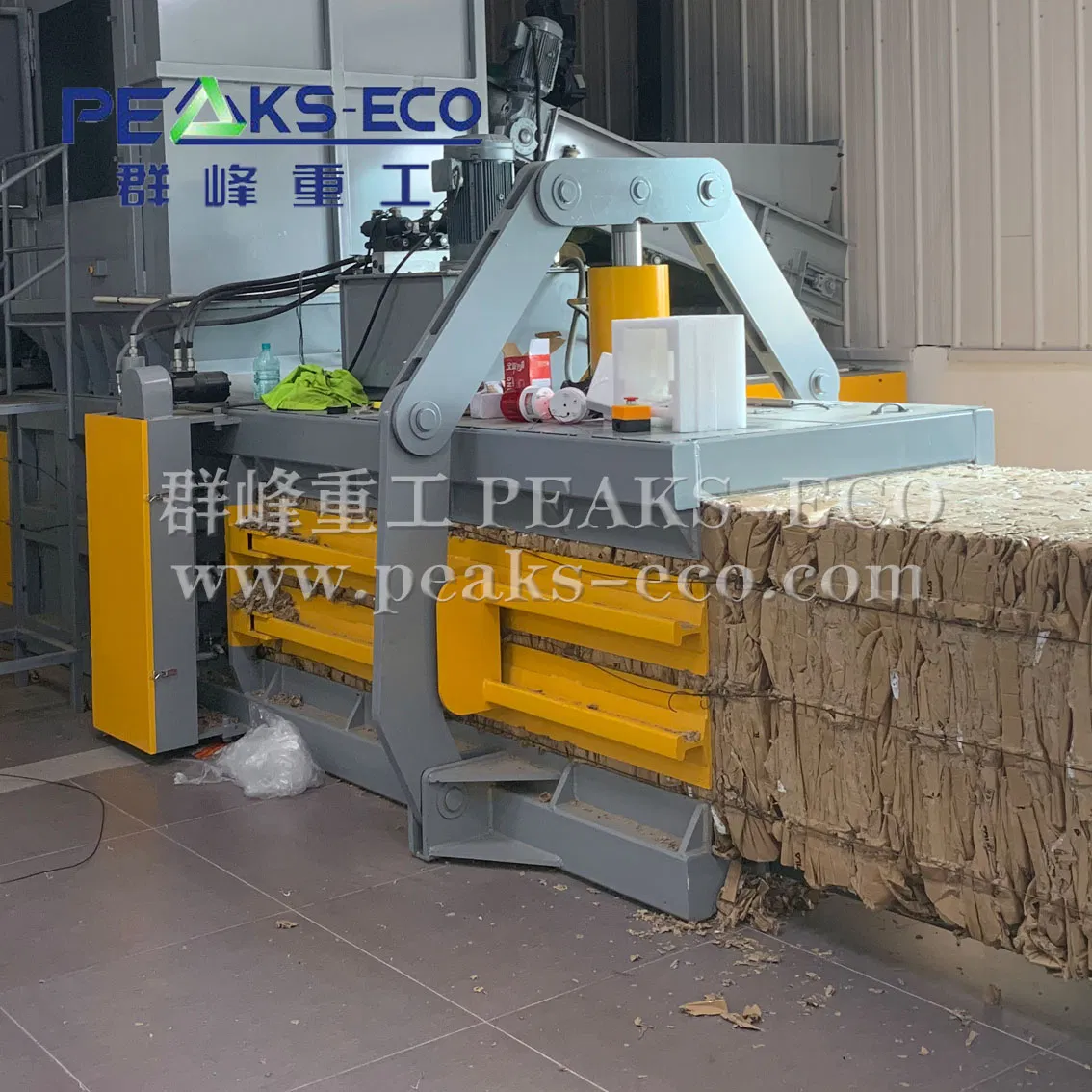 Heavy Duty Horizontal Baler, High Density Plastic Bottle Compression Machine