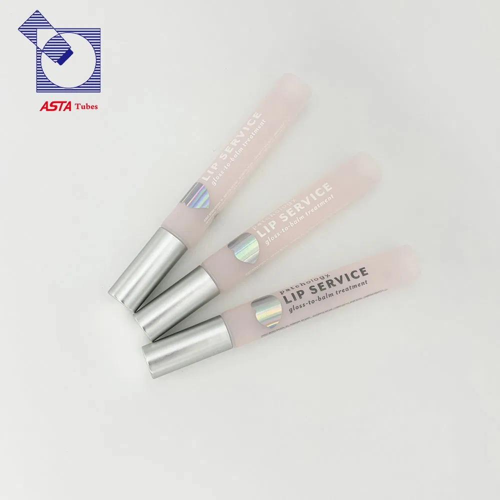 Empty Plastic Cosmetic Tubes Distributor Strong Sealing Lip Care Tube with Aluminum Outer Cover