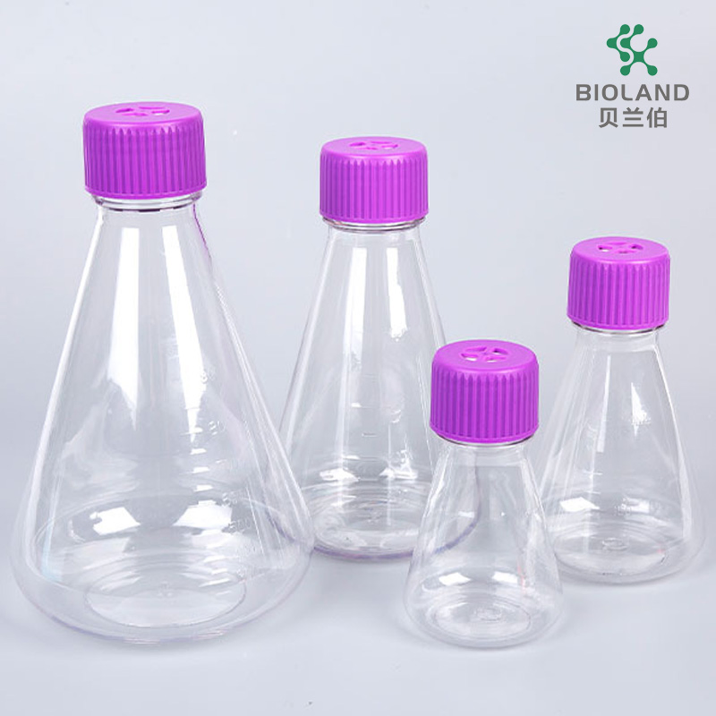250ml Erlenmeyer Flask Plastic PETG Shake Flask Suspension Cell Culture Flask