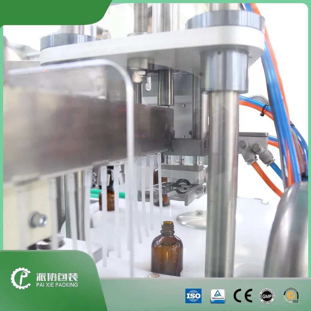 Spray Plastic Small glass plastic Bottle Liquid Automatic Filling capping packing machine