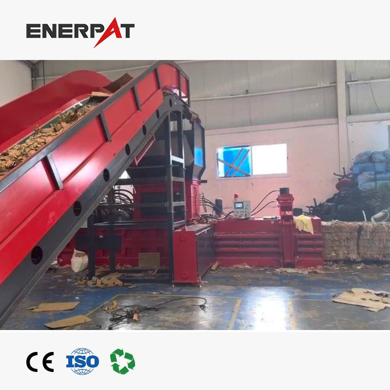 Heavy Duty Plastic Pet Bottles Baler Carton Box Textile Auto Tie Horizontal Baler