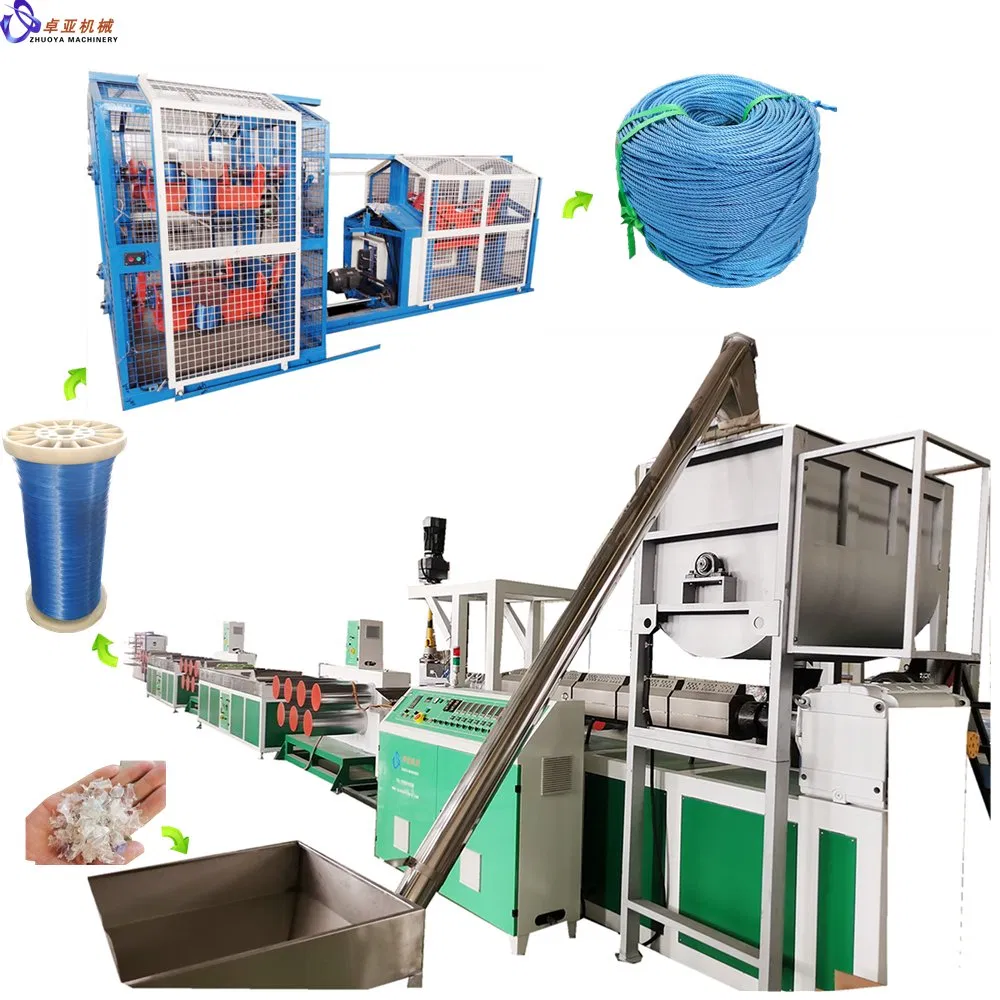 Fencing Rope Making Machine From Recycled Pet Bottle Flakes