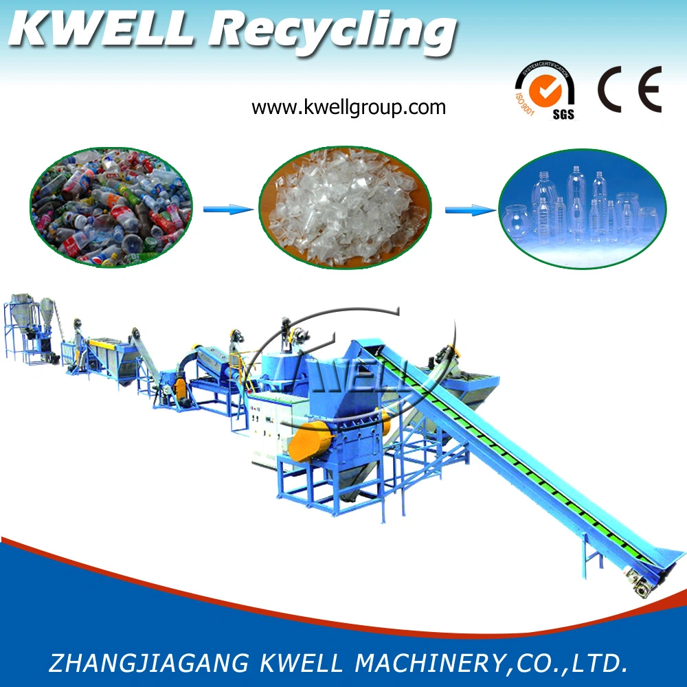 Waste Plastic Water Bottle Recycling Machine Pet Bottle Scrap Washing Line for Plastic Extruder Line