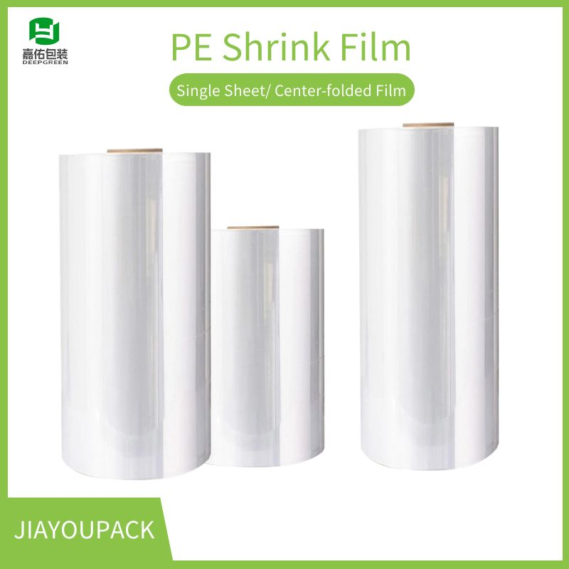 PE Shrink Film, Full Roll, Bottled Carton Wrapping Machine Film, Plastic Packaging