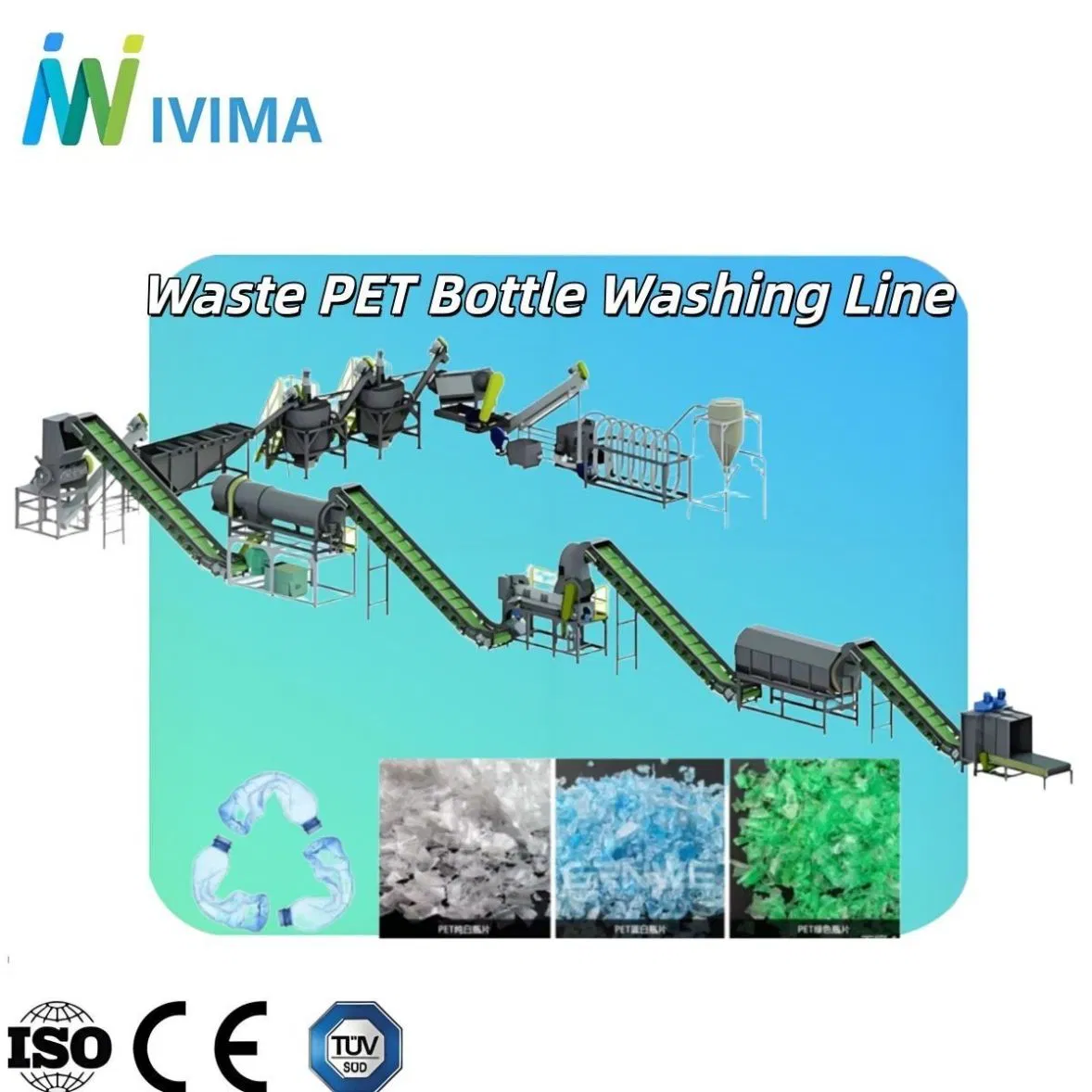 Plastic Bottle Recycling Washing Line Pet Bottle Washing Machine