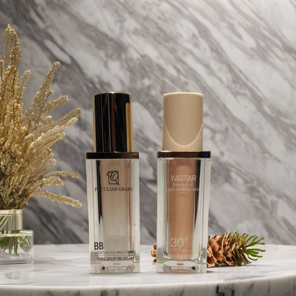 Luxury Empty 30ml Square Airless Bottle Plastic Airless Pump Bottles for Cosmetic Package