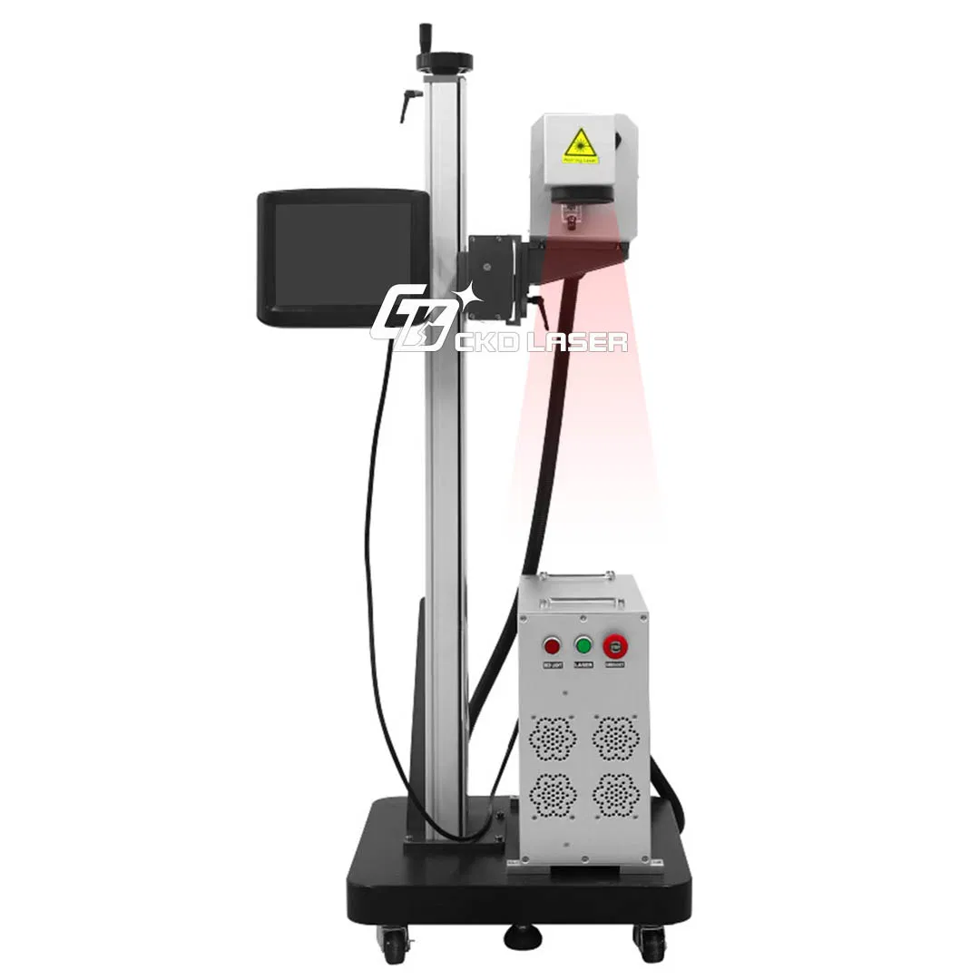 Flying Laser Marking Engraving Coding Systems for Pet Bottle Neck of Bottled Water: Ink-Free Laser Marking (in line with plastic reduction policy)