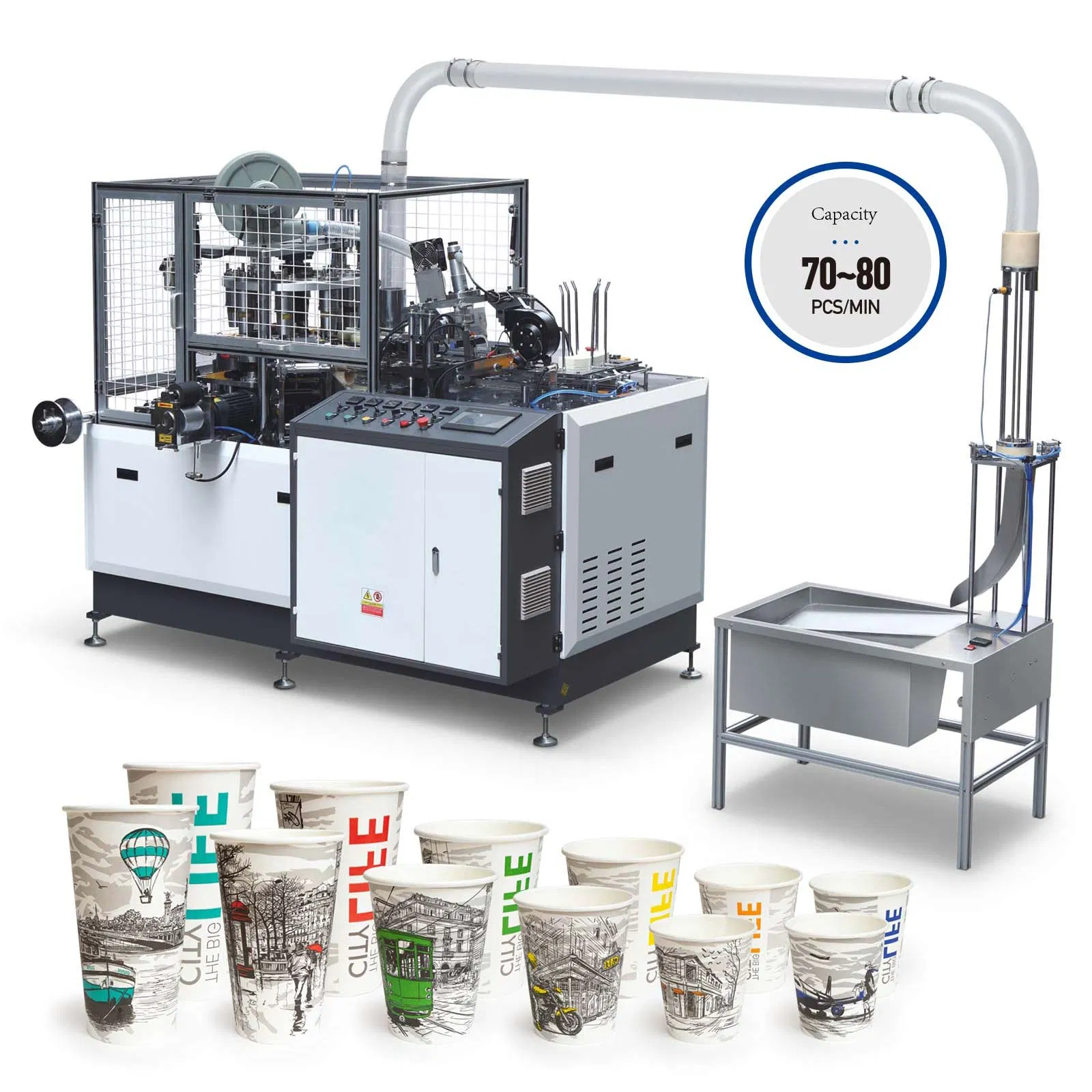 Automatic PS PP Pet Plastic Milk Tea Coffee Water Tea Cups Box Clamshell Egg Tray Container Making Thermoforming Machine