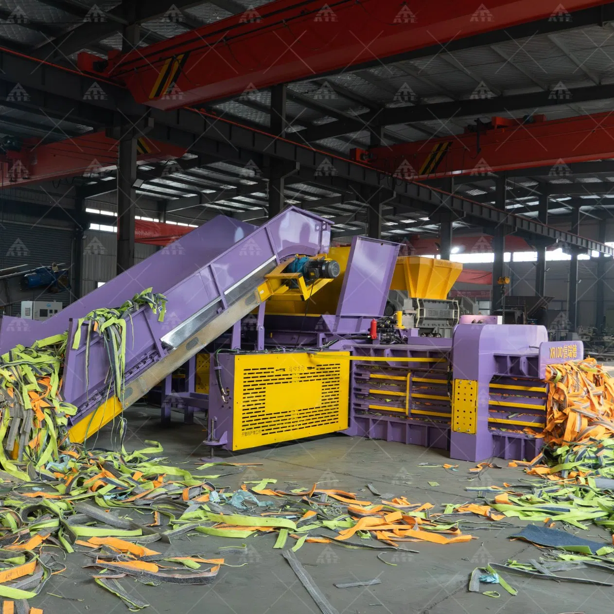 Fully Automatic Pet Bottles Plastic Bottles Baler PE Film LDPE Film Ton Woven Bags Horizontal Hydraulic Baler