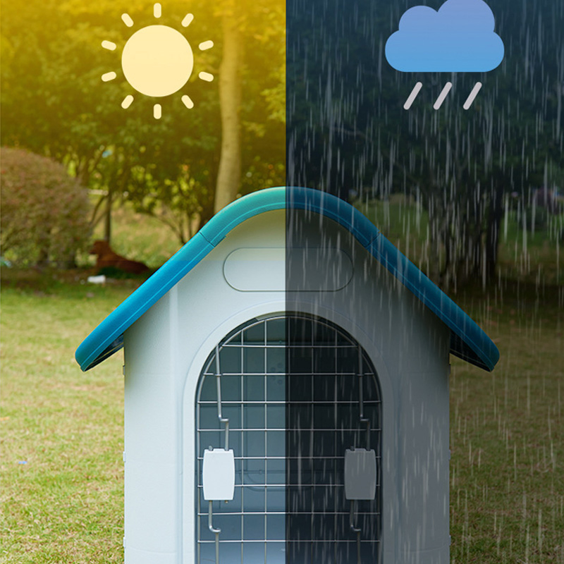 2023 Outdoor Pet Plastic Removable and Washable Sun Protection Kennel Extra Large Dog House for Sale