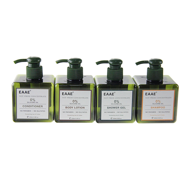 Custom Label White Green Colored Plastic Cosmetic Packaging Shampoo Lotion Pump Bottle