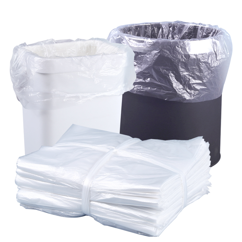 Customizable Color and Size HDPE Hotel Flat Mouthed Hotel Disposable Plastic Waste Garbage Bin Trash Rubbish Bags