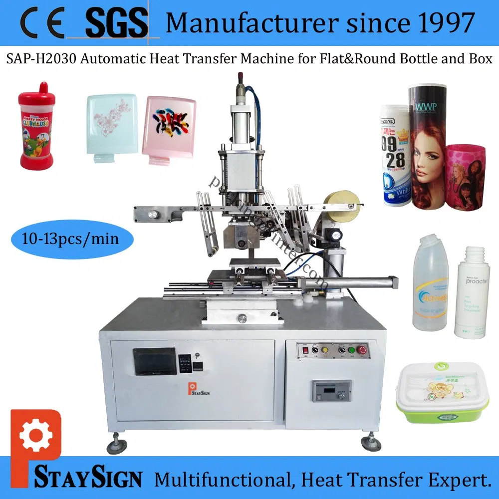 Sap-H2030 Flat/Cylindrical Heat Transfer Machine for Plastic Bottle and Cup