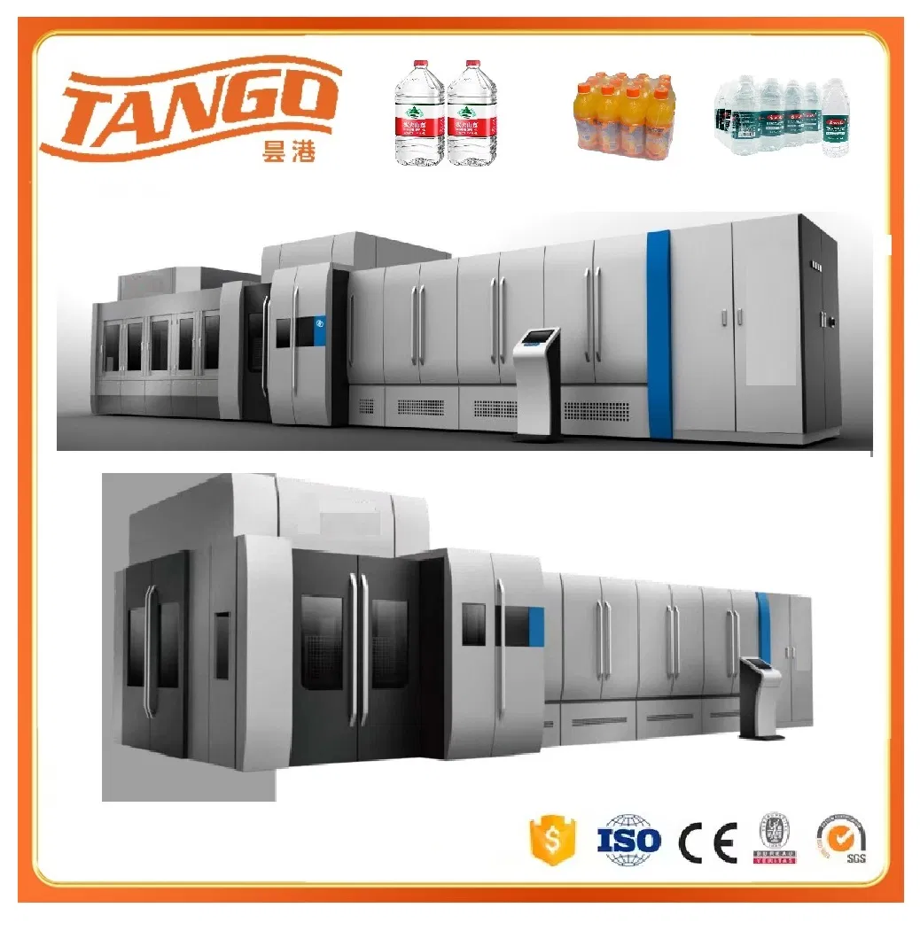 Automatic High Speed 3-in-1 Water Juice Liquid Filling Packing Machine for Pet Bottle