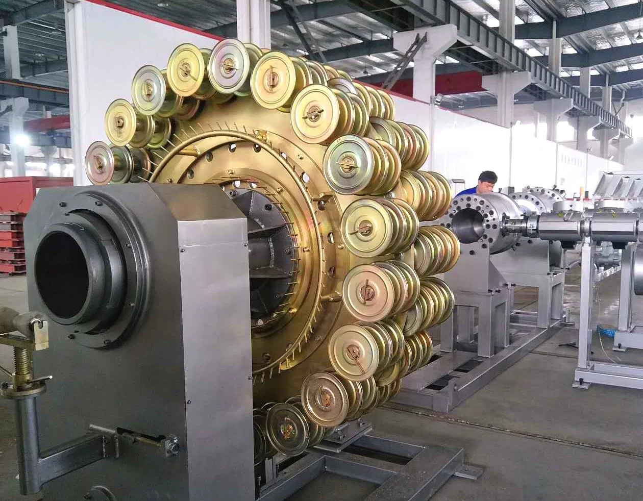 Steel Wire Reinforce HDPE Composite Pipe Making Line
