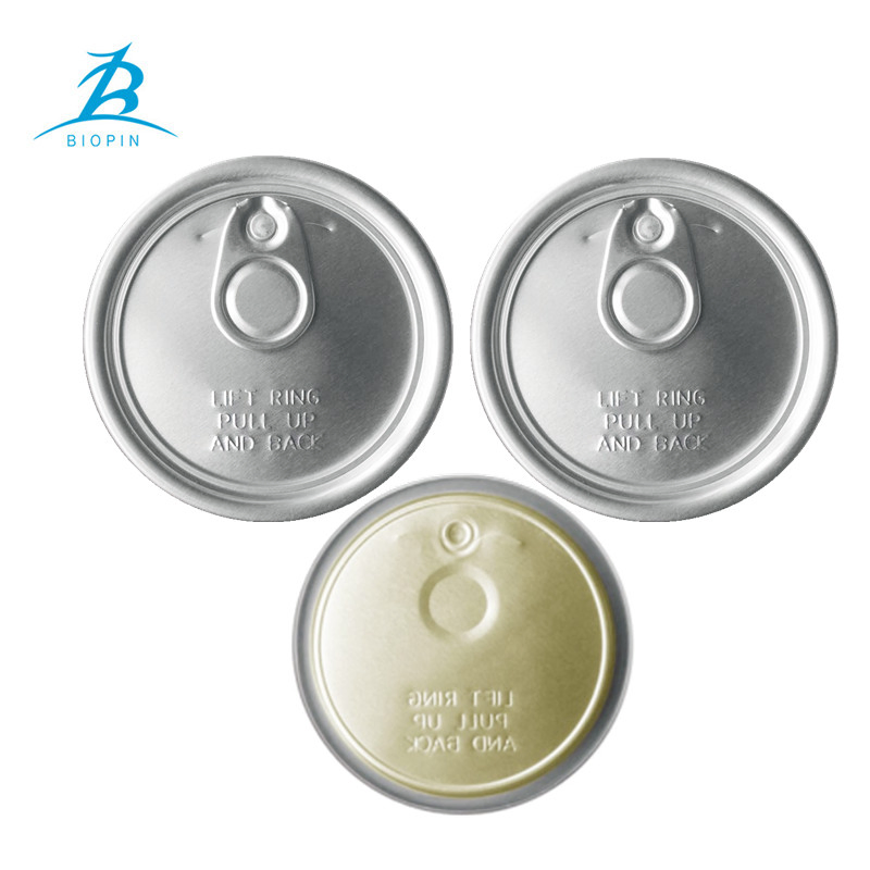 211# 65mm Fa Full Open Lids Aluminum Easy Open End for Food Can or Plastic Bottle Packing
