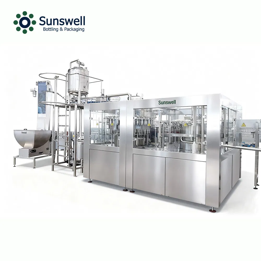 Zhangjiagang 3 in 1 Fully Automatic Pet Bottle Water Juice Carbonated Beverage Drink Filling Processing Production Line Bottling Machine
