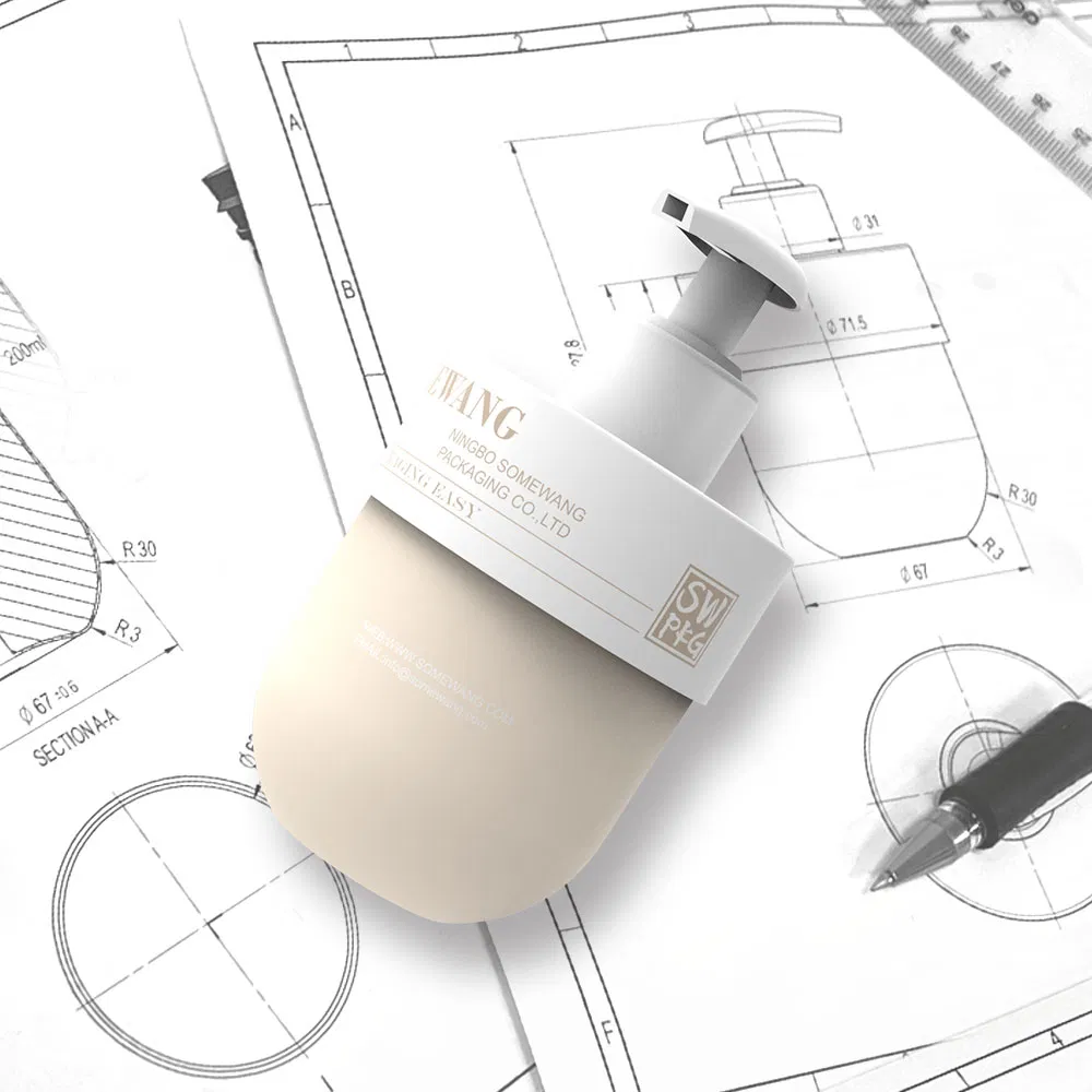 Shampoo Bottle Empty 250ml 300ml Round Bottom Plastic Pet Jar with Pump for Lotion