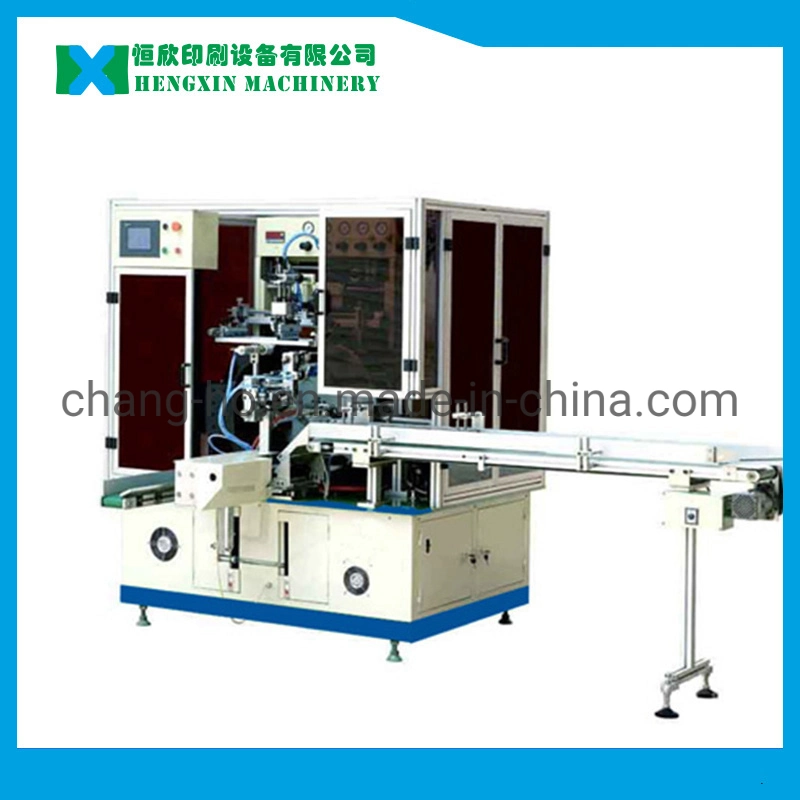 Automatic Soft Tubes One Color Screen Printing Machine Fully Auto Silk Screen Printer for Printing Lipsticks Spark Plug Lamp Starter