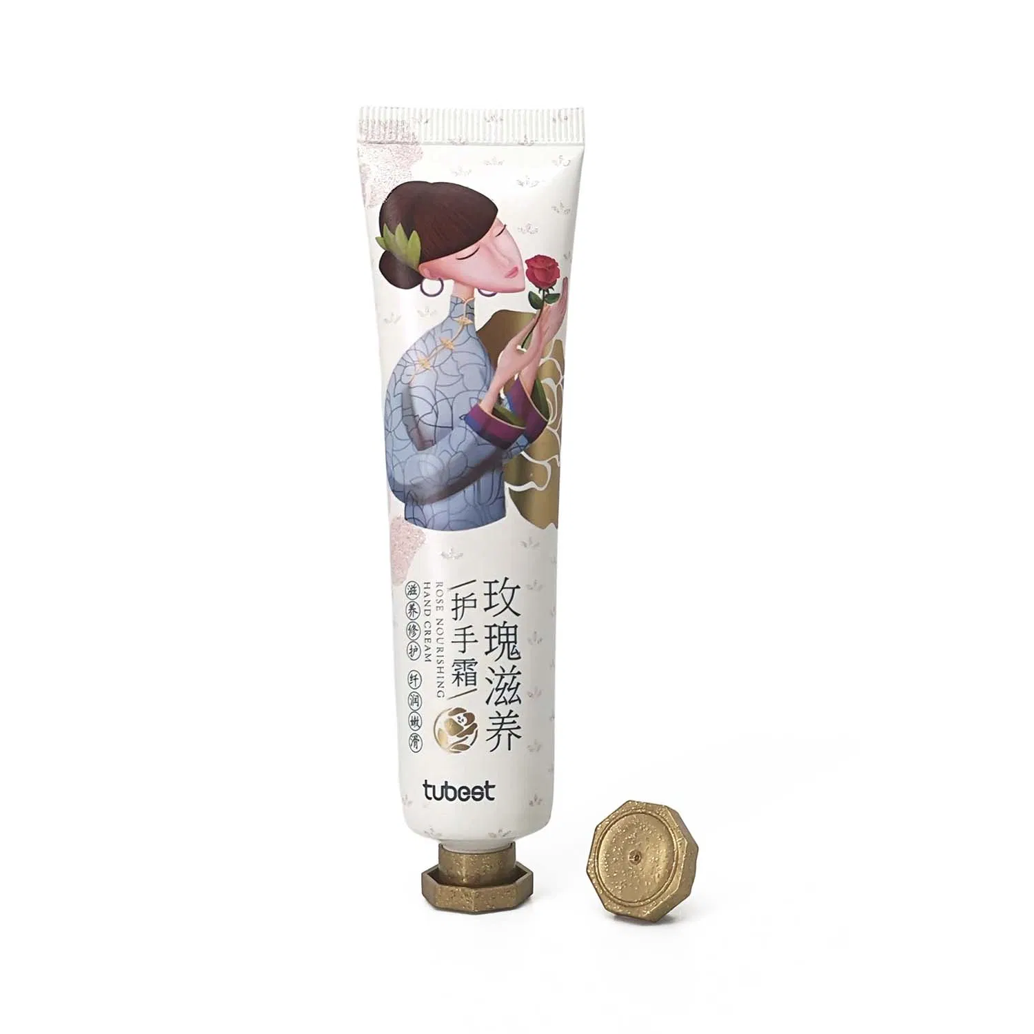 40g Empty 3D Printing Effect Hand Cream Customized Cosmetic Packaging Aluminum-Plastic Tube
