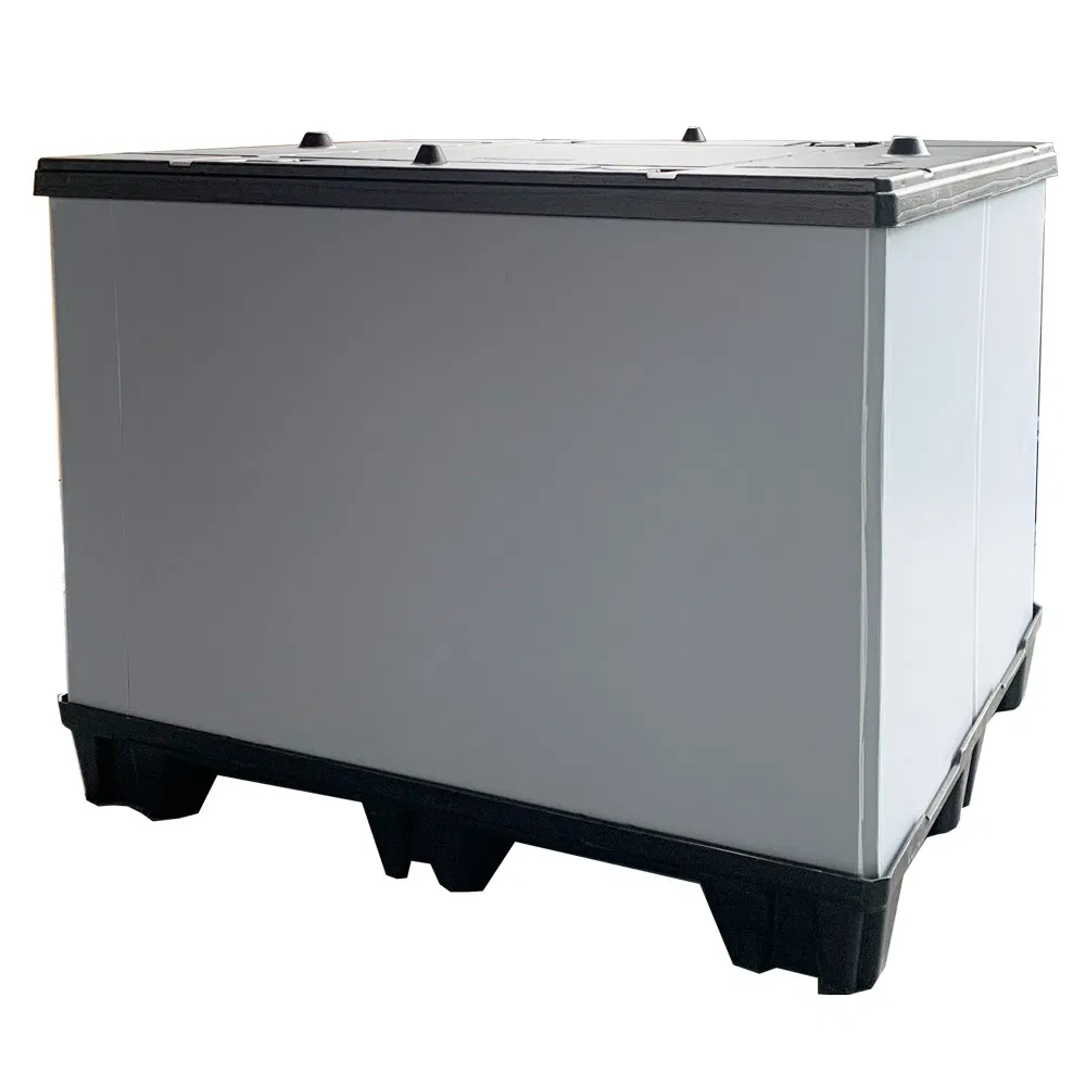 Collapsible Pallet Box PP and HDPE with Size 1150*985mm*Height Customized Stackable Bins