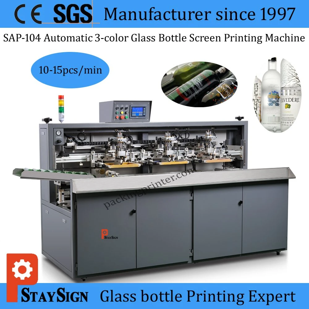 Sap-104 Shuttle Type UV Printer for Glass and Plastic Bottles