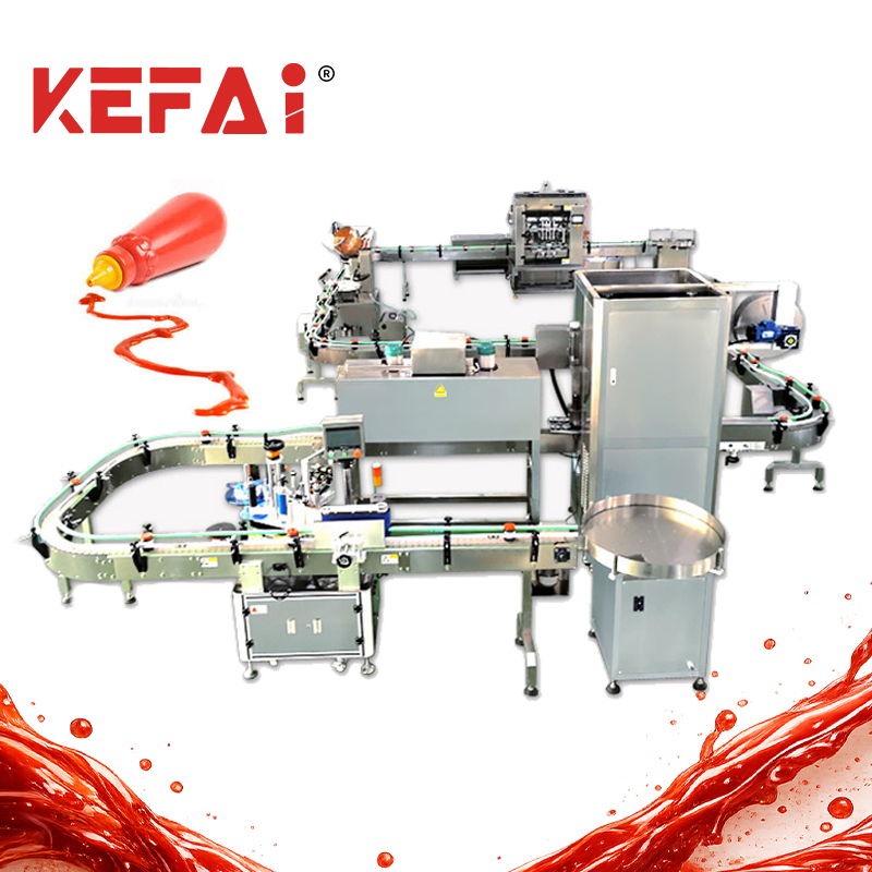 Kefai Garlic Sauce Filling Machine Plastic Bottle Production Filling Line